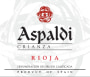 Heredad Ugarte Aspaldi Crianza 2010 Front Label