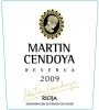 Heredad Ugarte Martin Cendoya Reserva 2009 Front Label
