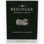 Beringer Knights Valley Reserve Cabernet Sauvignon 2009 Front Label