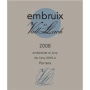 Vall Llach Embruix 2008 Front Label