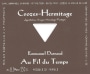 Emmanuel Darnaud Crozes-Hermitage Au Fil du Temps 2013 Front Label