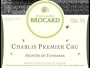 Brocard Montee de Tonnerre Chablis 2010 Front Label