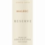 Graffigna Centenario Reserve Malbec 2010 Front Label