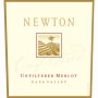 Newton Unfiltered Merlot 2007 Front Label