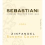 Sebastiani Sonoma County Zinfandel 2009 Front Label