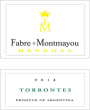 Fabre Montmayou Torrontes 2014 Front Label
