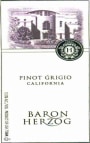 Baron Herzog Pinot Grigio 2011 Front Label
