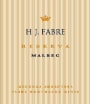 Fabre Montmayou H J. Fabre Reserva Malbec 2013 Front Label