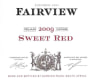Fairview Sweet Red 2009 Front Label