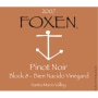 Foxen Block Eight Pinot Noir 2007 Front Label