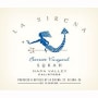 La Sirena Syrah Barrett Vineyard 2004 Front Label