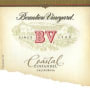 Beaulieu Vineyard BV Coastal Estates Zinfandel 1997 Front Label