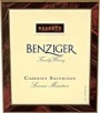 Benziger Reserve Cabernet Sauvignon 1997 Front Label