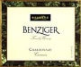Benziger Reserve Chardonnay 1998 Front Label