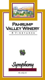 Pahrump Valley Winery Symphony 2015  Front Label