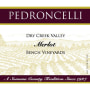 Pedroncelli Bench Vineyards Merlot 2010 Front Label