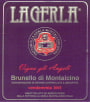 La Gerla Vigna gli Angeli Brunello di Montalcino 2001 Front Label