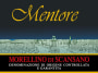 Mantellassi Mentore Morellino di Scansano 2015 Front Label