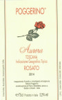 Poggerino Toscana Aurora Rosato 2014 Front Label