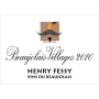 Henry Fessy Beaujolais-Villages 2010 Front Label