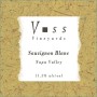 Voss Vineyards Napa Valley Sauvignon Blanc 2011 Front Label