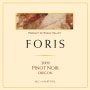 Foris Estate Pinot Noir 2009 Front Label