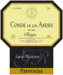 Paternina Conde de los Andes Gran Reserva 2005 Front Label