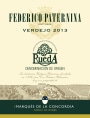 Paternina Verdejo 2013 Front Label