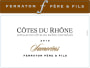 Ferraton Pere & Fils Cotes du Rhone Samorens Blanc 2015 Front Label