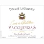 Domaine La Garrigue Cuvee de l’Hostellerie Vacqueyras 2009 Front Label