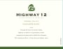 Highway 12 Sauvignon Blanc 2014 Front Label
