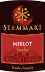 Arancio Stemmari Merlot 2011 Front Label