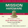 Highway 12 Mission Hardware Old Sonoma Red 2012 Front Label