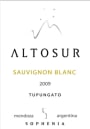 Finca Sophenia Altosur Sauvignon Blanc 2009 Front Label