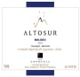 Finca Sophenia Altosur Malbec 2004 Front Label