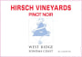 Hirsch West Ridge Pinot Noir 2013 Front Label