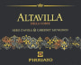 Firriato Altavilla della Corte Nero d'Avola & Cabernet Sauvignon 2013 Front Label