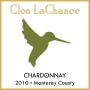 Clos LaChance Monterey County Chardonnay 2010 Front Label