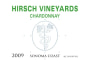 Hirsch Estate Chardonnay 2009 Front Label