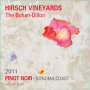 Hirsch Bohan Dillon Pinot Noir 2011 Front Label