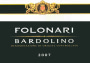 Folonari Bardolino 2007 Front Label