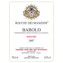 Rocche dei Manzoni Barolo Rocche 2007 Front Label