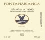 Fontanabianca Brunet Barbera d'Alba 2004 Front Label