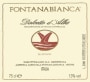 Fontanabianca Bordini Dolcetto d'Alba 2014 Front Label