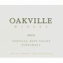Oakville Winery Estate Zinfandel 2010 Front Label