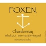 Foxen Block UU Bien Nacido Vineyard Chardonnay 2011 Front Label