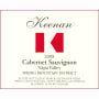 Keenan Napa Valley Cabernet Sauvignon 2008 Front Label