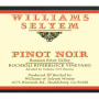 Williams Selyem Rochioli Riverblock Vineyard Pinot Noir 2010 Front Label