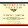 Williams Selyem Precious Mountain Vineyard Pinot Noir 2010 Front Label