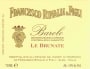 Francesco Rinaldi & Figli Barolo Le Brunate 2009 Front Label